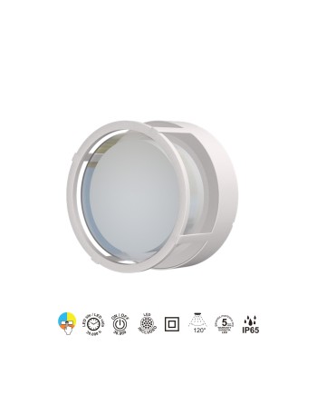 CREEK * PLAFÓN/APLIQUE EXTERIOR BLANCO LED IP65 - 15W - CCT
